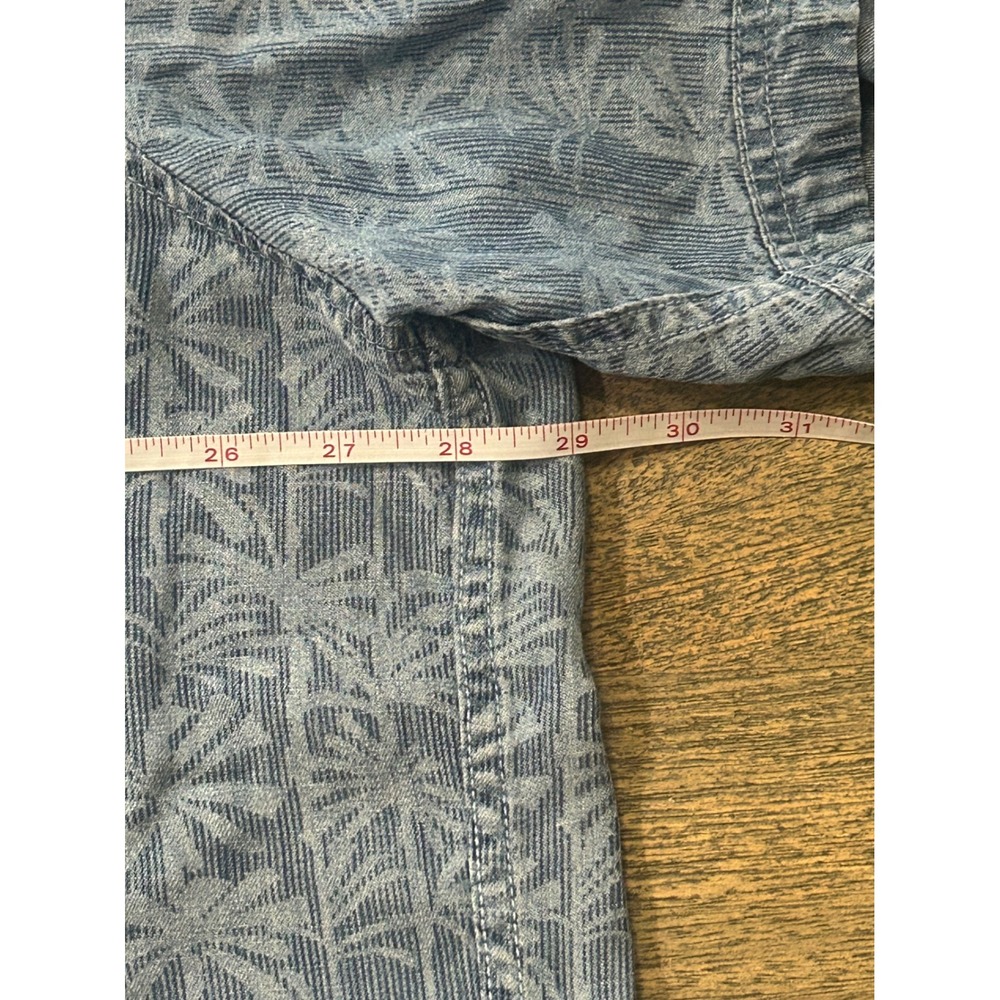 Tommy Bahama Block Party Palms Mens 3X Blue Tencel Hawaiian Camp Shirt BT318536 - Picture 2 of 6